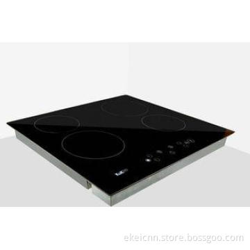 Customized Portable Four Burner Glass Ceramic Cooktop Safet